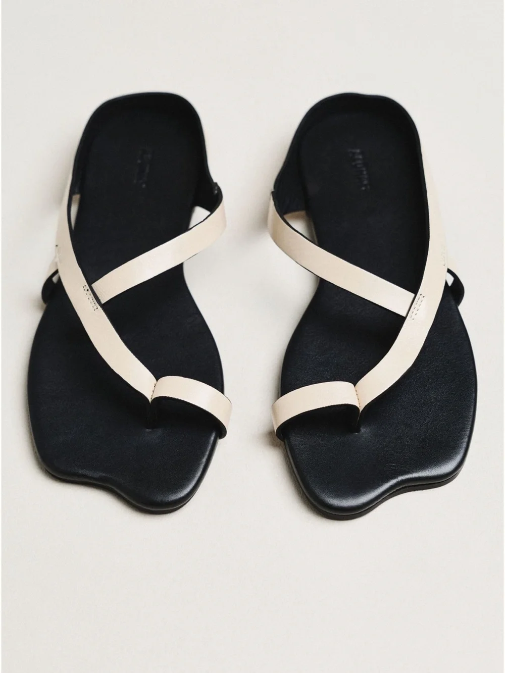 ALOHAS Dawn leather toe loop slides sandals size 12 Like New